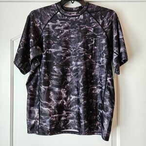 Aqua Designs Shirt Men Large Rash Gard Short Sleeve UPF 50 Liquid Athletic Swim